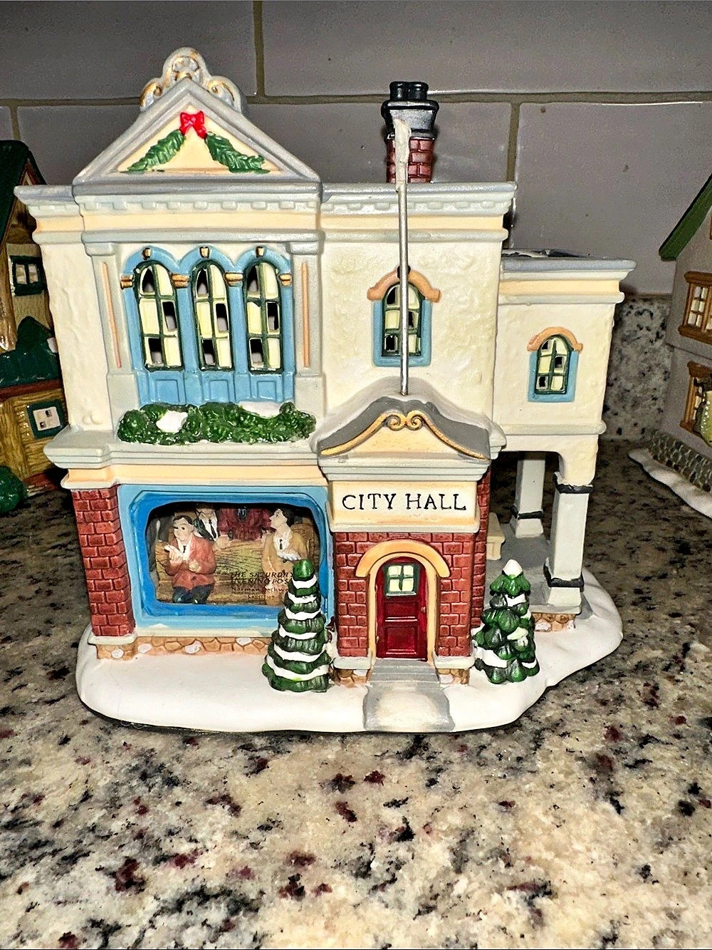 Norman Rockwell Collection City Hall Christmas Holiday Decor